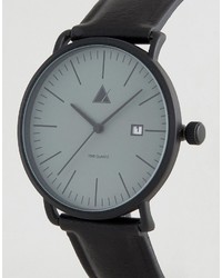 Asos Watch In Black With Date Window