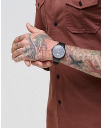 Asos Watch In Black With White Hands