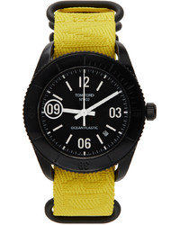 Tom Ford Yellow Black 002 Ocean Plastic Sport Watch