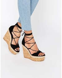 Asos Tammi Lace Up Wedge Sandals