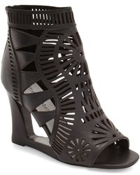 Jeffrey Campbell Chariot Laser Cutout Wedge Sandal