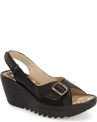 Fly London Yaga Platform Wedge Sandal