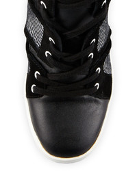 L.A.M.B. Gera Hidden Wedge Sneaker Black