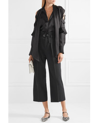 REDVALENTINO Cropped Cady Wide Leg Pants