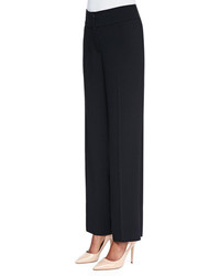 Eileen Fisher Eco Tropical Suiting Wide Leg Trousers
