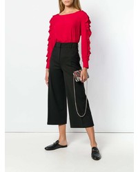 Twin-Set High Waisted Cropped Trousers