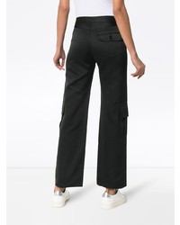 Wales Bonner High Waisted Wide Leg Cargo Trousers