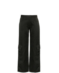 Wales Bonner High Waisted Wide Leg Cargo Trousers