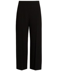 Rebecca Taylor High Waisted Wide Leg Crepe Trousers