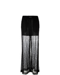 McQ Alexander McQueen Leaf Lace Palazzo Pants