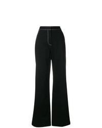 Self-Portrait Overstitched Wide Leg Trousers