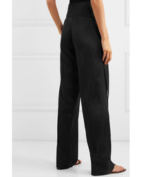 Victoria Beckham Pleated Cady Wide Leg Pants