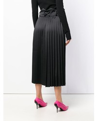 Off-White Pleated Wide Leg Trousers