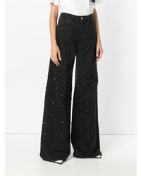 MM6 MAISON MARGIELA Ripped Flared Trousers