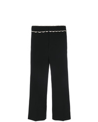 RED Valentino Wide Leg Cropped Trousers