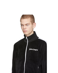 Palm Angels Black Chenille Track Jacket