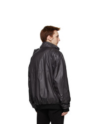 Y/Project Black Clipped Shoulder Windbreaker Jacket