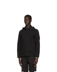 Stone Island Black Cordura Detachable Hood Jacket