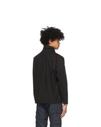 Stone Island Black Cotton Pullover Jacket