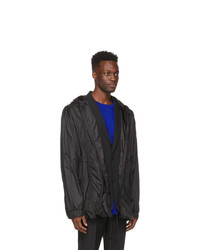 Juun.J Black Detachable Raincoat Jacket