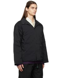 South2 West8 Black Down Banded Collar Jacket