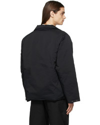 South2 West8 Black Down Banded Collar Jacket