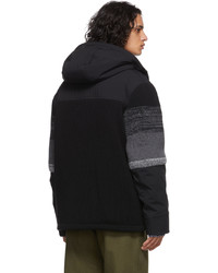 Missoni Sport Black Down Wool Coat