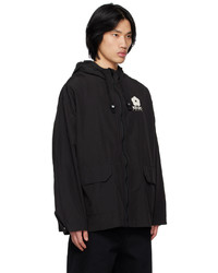 Kenzo Black Elevated Packable Windbreaker Jacket