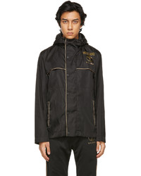 Moschino Black Gold Double Question Mark Jacket