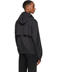 PACO RABANNE Black Hooded Windbreaker Jacket