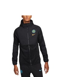 Nike Black Inter Milan Winter Raglan Full Zip Jacket At Nordstrom