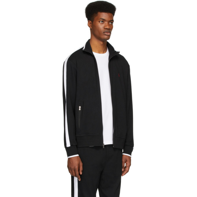 Polo Ralph Lauren Black Interlock Track Jacket, $74 | SSENSE | Lookastic