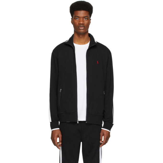 Polo Ralph Lauren Black Interlock Track Jacket, $74 | SSENSE | Lookastic