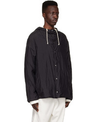 Jil Sander Black Nylon And Silk Taffeta Jacket