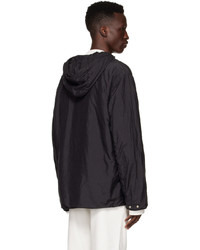 Jil Sander Black Nylon And Silk Taffeta Jacket