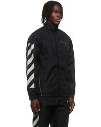 Off-White Black Nylon Diag Tracktop Jacket