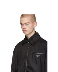 Prada Black Nylon Gabardine Jacket