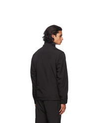 C.P. Company Black Nylon Half Zip Over Shirt Jacket