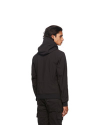 C.P. Company Black Nylon Hooded Jacket