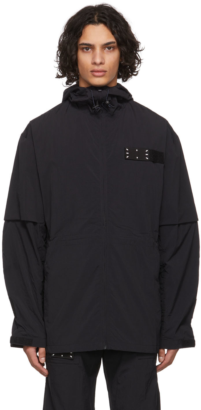 McQ Black Nylon Jacket, $665 | SSENSE | Lookastic