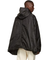 Rick Owens Black Nylon Polyester Jacket