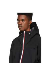 MONCLER GRENOBLE Black Plair Technique Wind Stopper Zip Up Jacket