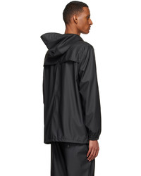 Rains Black Polyester Jacket