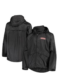 Dunbrooke Black San Francisco 49ers Team Circle Sportsman Waterproof Packable Full Zip Jacket At Nordstrom