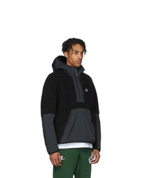 Nike Black Sherpa Fleece Pullover Jacket