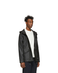 Stutterheim Black Stenhamra Lightweight Raincoat