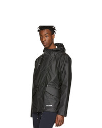 Stutterheim Black Stenhamra Lightweight Raincoat