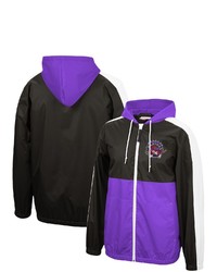 Mitchell & Ness Black Toronto Raptors Game Day Windbreaker Full Zip Jacket At Nordstrom