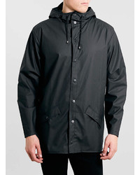Rains Black Waterproof Jacket