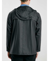 Rains Black Windbreaker Jacket